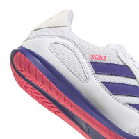 adidas Super Sala III Zaalvoetbalschoenen (IN) Kids Wit Paars Roze
