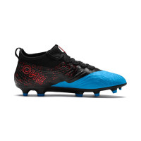 PUMA ONE 19.3 Synthetic FG-AG Voetbalschoenen Blauw Zwart Rood