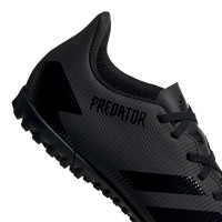 adidas PREDATOR 20.4 Turf Voetbalschoenen (TF) Zwart Zwart Grijs