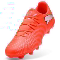 PUMA Future 9 Play Gras / Kunstgras Voetbalschoenen (MG) Felrood Zilver Zwart