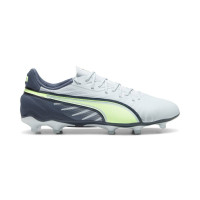PUMA King Match Grass/Artificial Grass Football Shoes (MG) Light Grey Dark Grey Light Green