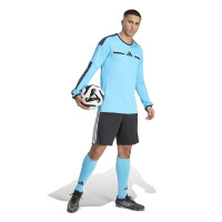 adidas REF 26 Scheidsrechtersshirt Lange Mouwen Blauw Zwart