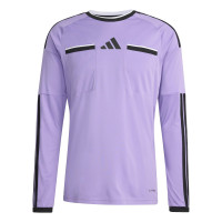adidas REF 26 Long Sleeve Referee Shirt Purple Black