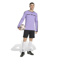 adidas REF 26 Long Sleeve Referee Shirt Purple Black