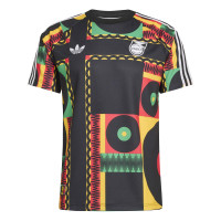 adidas Jamaica x Bob Marley Originals T-Shirt Zwart Wit Multicolor