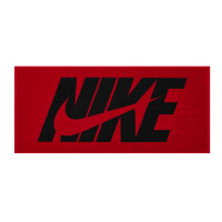 Nike Jacquard Graphic Medium Red Black Hand Towel