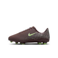 Nike Mercurial Vapor 16 Mbappé Club Gras / Kunstgras Voetbalschoenen (MG) Kids Bruin Neongeel Zilver