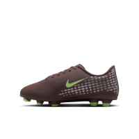Nike Mercurial Vapor 16 Mbappé Club Gras / Kunstgras Voetbalschoenen (MG) Kids Bruin Neongeel Zilver