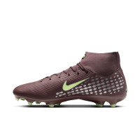 Nike Zoom Mercurial Superfly 10 Mbappé Academy Grass/Artificial Grass Football Boots (MG) Brown Neon Yellow Silver