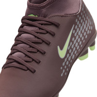 Nike Mercurial Superfly 10 Mbappé Club Grass/Artificial Grass Football Boots (MG) Kids Brown Neon Yellow Silver