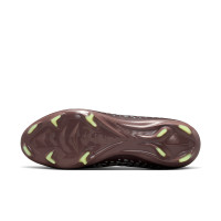 Nike Zoom Mercurial Superfly 10 Mbappé Pro Gras Voetbalschoenen (FG) Bruin Neongeel Zilver