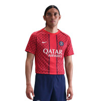 Nike Paris Saint-Germain Pre-Match Maillot d'Entraînement 2025-2026 Rouge Noir Blanc