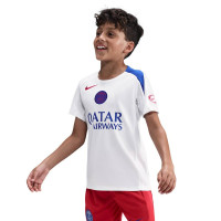 Nike Paris Saint-Germain Strike Maillot d'Entraînement 2025-2026 Enfants Blanc Bleu Rouge