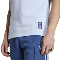adidas Italië Originals T-Shirt Lichtblauw Blauw