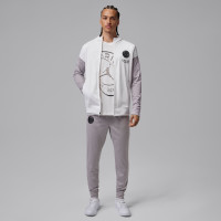 Nike Paris Saint-Germain Strike Hooded Full-Zip Tracksuit 2025-2026 White Grey Black