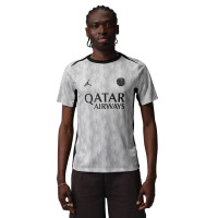 Nike Paris Saint-Germain x Jordan Pre-Match Maillot d'Entraînement 2025-2026 Gris Noir