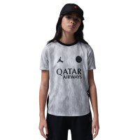 Nike Paris Saint-Germain x Jordan Pre-Match Maillot d'Entraînement 2025-2026 Enfants Gris Noir