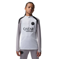 Nike Paris Saint-Germain x Jordan Strike Trainingspak 1/4-Zip 2025-2026 Kids Wit Grijs Zwart