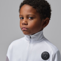 Nike Paris Saint-Germain x Jordan Strike Trainingspak Full-Zip 2025-2026 Kleuters Wit Grijs Zwart