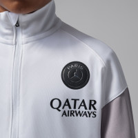 Nike Paris Saint-Germain x Jordan Strike Trainingspak Full-Zip 2025-2026 Kleuters Wit Grijs Zwart