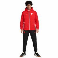 PUMA AC Milan Pumatech Woven Trainingspak Hooded Full-Zip 2025-2026 Rood Zwart Wit
