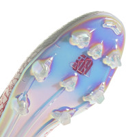 adidas F50 Lamine Yamal Elite Laceless Grass Football Boots (FG) White Bright Red Black