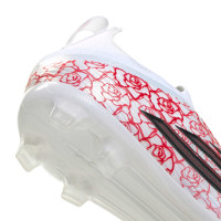 adidas F50 Lamine Yamal Elite Laceless Grass Football Boots (FG) Kids White Bright Red Black