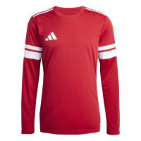 adidas Squadra 25 Voetbalshirt Lange Mouwen Rood Wit