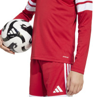 adidas Squadra 25 Kids Long Sleeve Football Shirt Red White