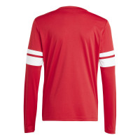 adidas Squadra 25 Kids Long Sleeve Football Shirt Red White