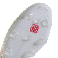 adidas F50 Lamine Yamal League Laceless Grass/Artificial Grass Football Boots (MG) White Bright Red Black