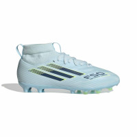 adidas F50 Sparkfusion League Gras / Kunstgras Voetbalschoenen (MG) Kids Lichtblauw Donkerblauw Neongeel