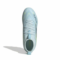 adidas F50 Sparkfusion League Gras / Kunstgras Voetbalschoenen (MG) Kids Lichtblauw Donkerblauw Neongeel