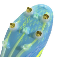 adidas F50 Elite Iron Stud Football Boots (SG) Blue Neon Yellow