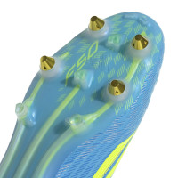 adidas F50 Elite Laceless Iron Stud Football Boots (SG) Blue Neon Yellow