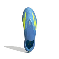adidas F50 Elite Laceless Artificial Grass Football Boots (AG) Blue Neon Yellow