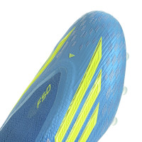 adidas F50 Elite Laceless Artificial Grass Football Boots (AG) Blue Neon Yellow