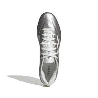 adidas Copa Pure IV Club Grass/Artificial Grass Football Boots (MG) Silver White Dark Grey