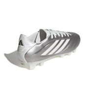 adidas Copa Pure IV Club Gras / Kunstgras Voetbalschoenen (MG) Zilver Wit Donkergrijs