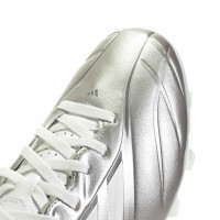 adidas Copa Pure IV Club Grass/Artificial Grass Football Boots (MG) Silver White Dark Grey