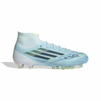 adidas F50 Sparkfusion Elite Gras / Kunstgras Voetbalschoenen (MG) Dames Lichtblauw Donkerblauw Neongeel