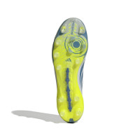adidas Predator Elite Laceless Artificial Grass Football Boots (AG) Light Blue Blue Yellow