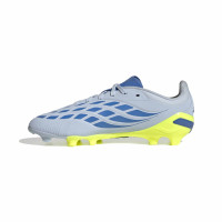 adidas Predator Elite Gras Football Boots (FG) Kids Light Blue Blue Yellow