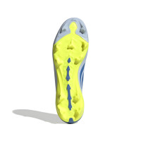 adidas Predator League Gras Voetbalschoenen (FG) Lichtblauw Blauw Geel