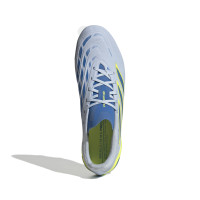 adidas Predator League Gras Voetbalschoenen (FG) Lichtblauw Blauw Geel