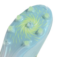 adidas F50 Sparkfusion Pro Gras / Kunstgras Voetbalschoenen (MG) Dames Lichtblauw Donkerblauw Neongeel