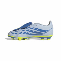 adidas Predator Club FT Gras / Kunstgras Voetbalschoenen (MG) Kids Lichtblauw Blauw Geel