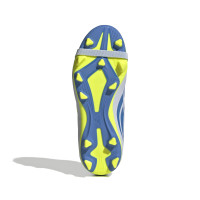 adidas Predator Club FT Gras / Kunstgras Voetbalschoenen (MG) Kids Lichtblauw Blauw Geel
