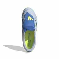 adidas Predator Club FT Gras / Kunstgras Voetbalschoenen (MG) Kids Lichtblauw Blauw Geel