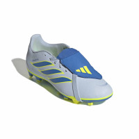 adidas Predator Club FT Gras / Kunstgras Voetbalschoenen (MG) Kids Lichtblauw Blauw Geel